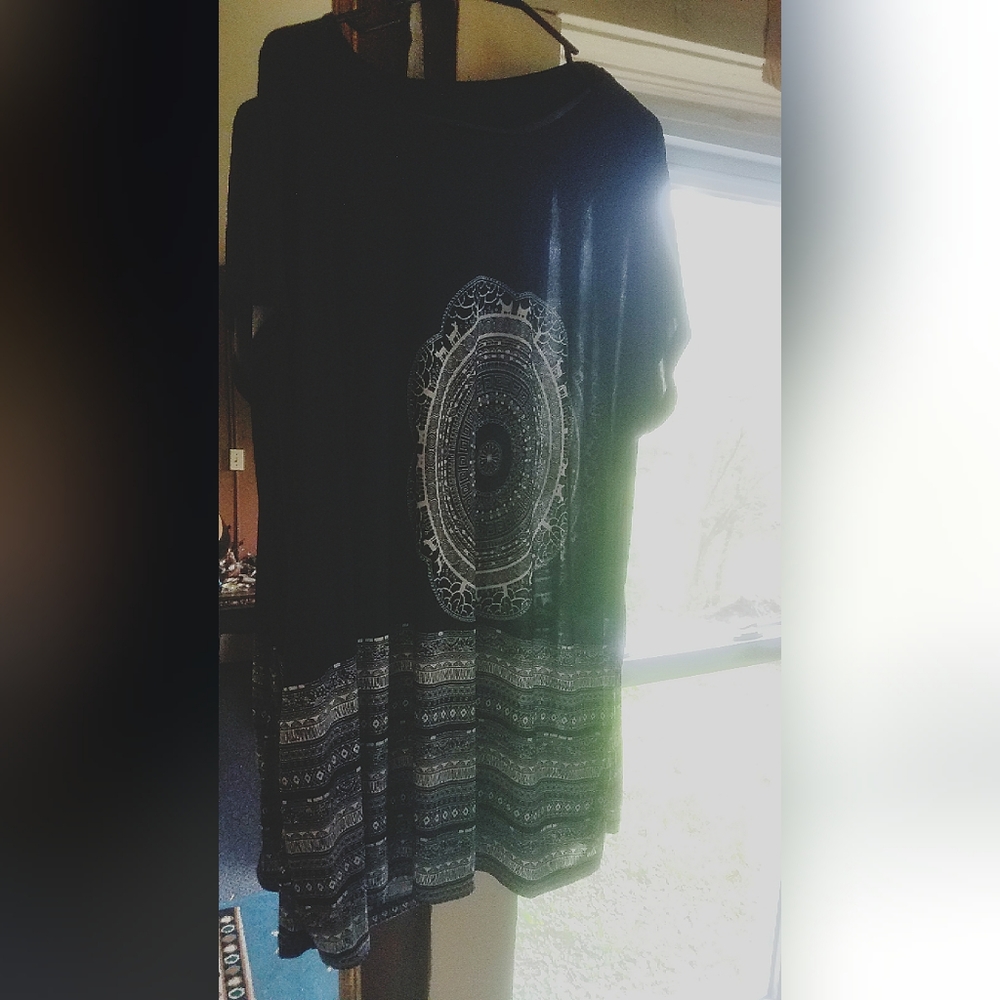 Navy Blue Mandala Dress